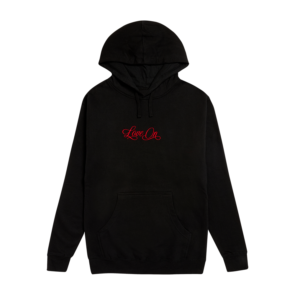 Embroidered Love On Hoodie