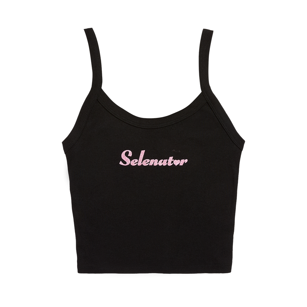 Selenator Script Pink Glitter Tank