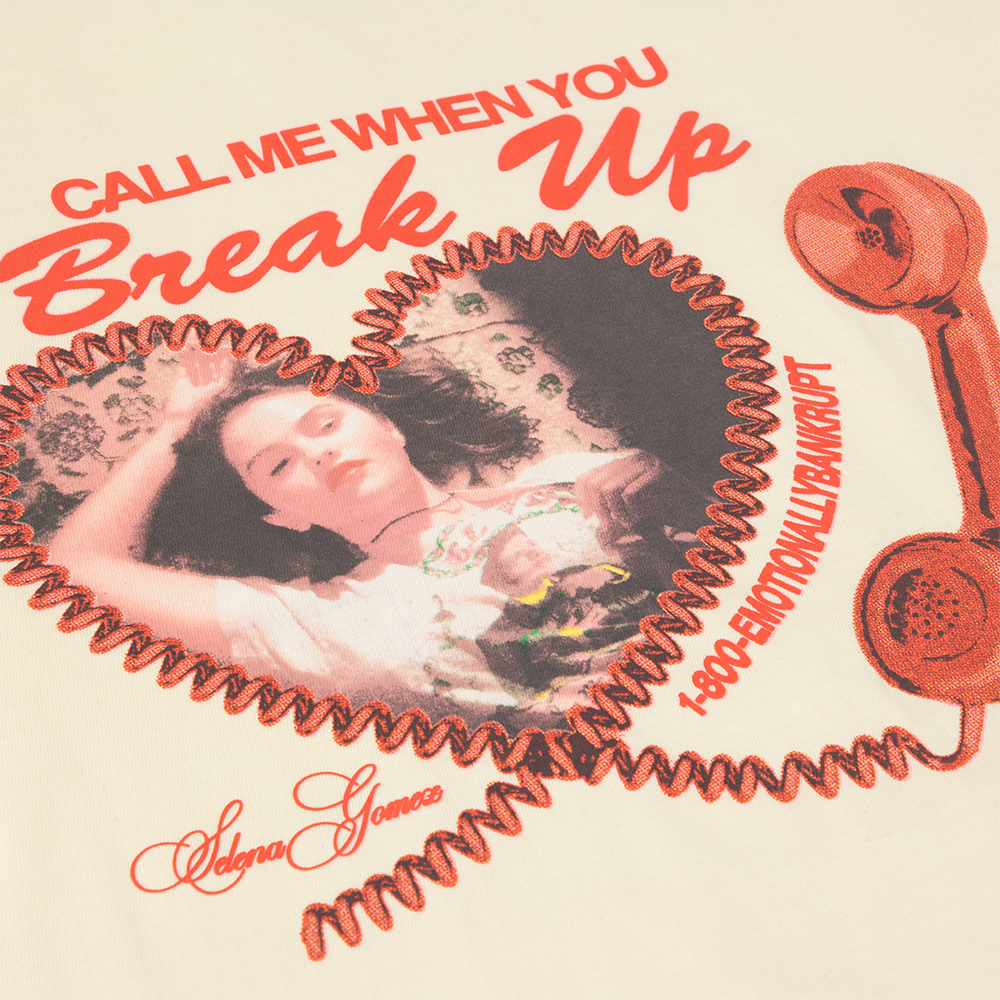 Call Me When You Break Up T-Shirt Detail