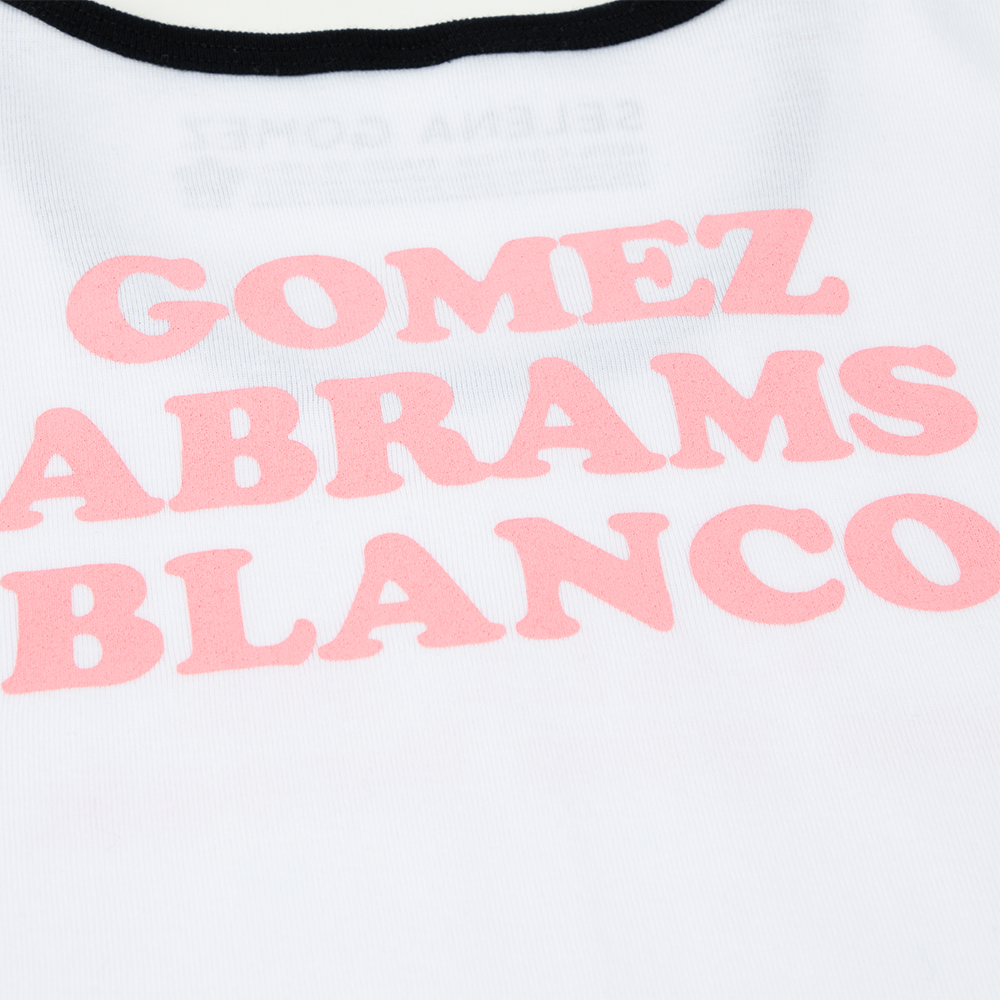 Call Me When You Break Up Baby Rib Crop Ringer Back Detail