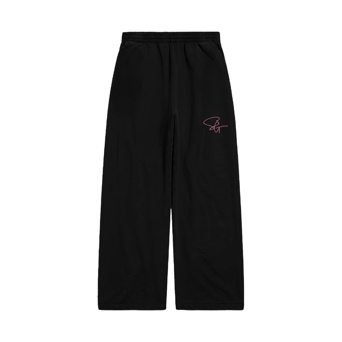 Selenator Script Pink Glitter Lounge Pants front