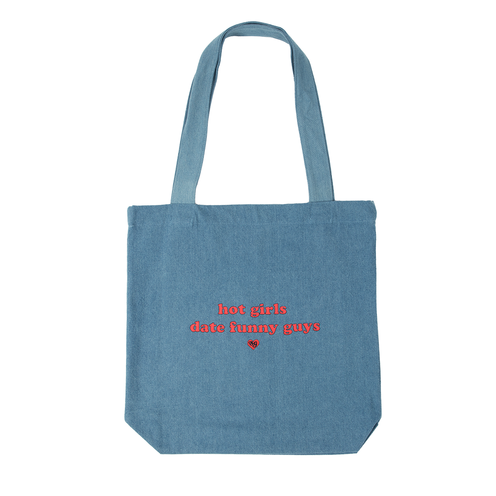 Hot Girls Date Funny Guys Denim Tote