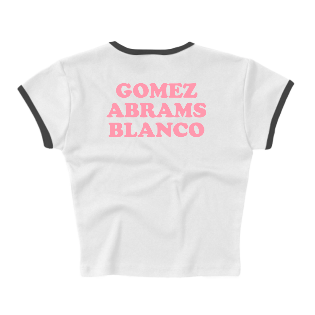 Call Me When You Break Up Baby Rib Crop Ringer Back