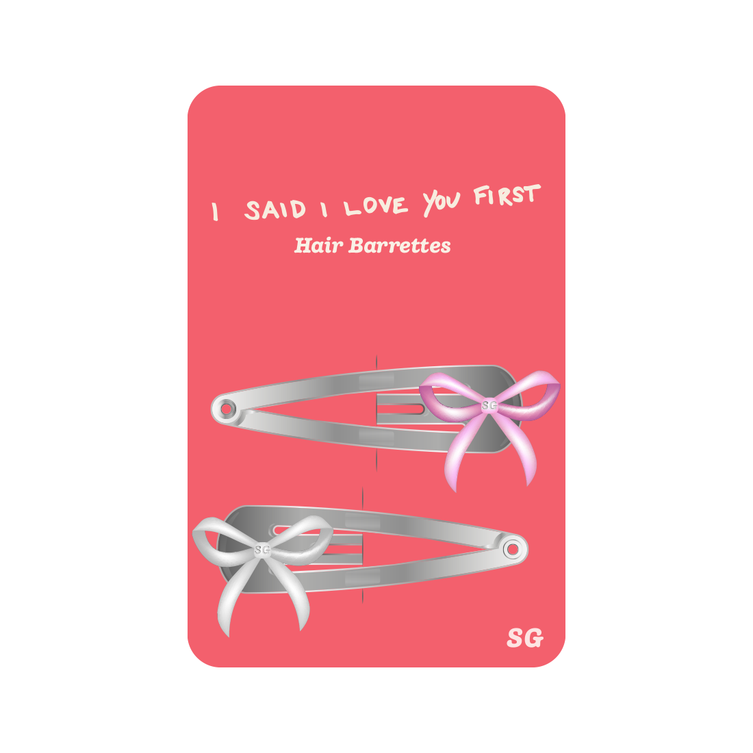 Call Me When You Break Up Hair Clips