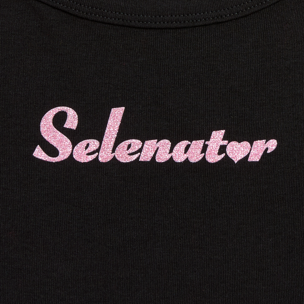 Selenator Script Pink Glitter Tank