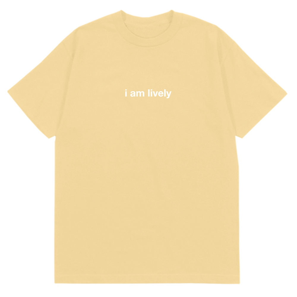 I am Lively T-Shirt Yellow